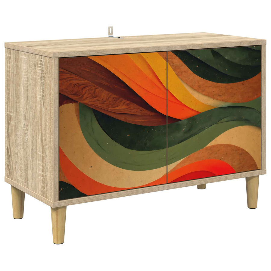 Tv-meubel BONN 69 x 33 x 50 cm Sonoma Bewerkt hout