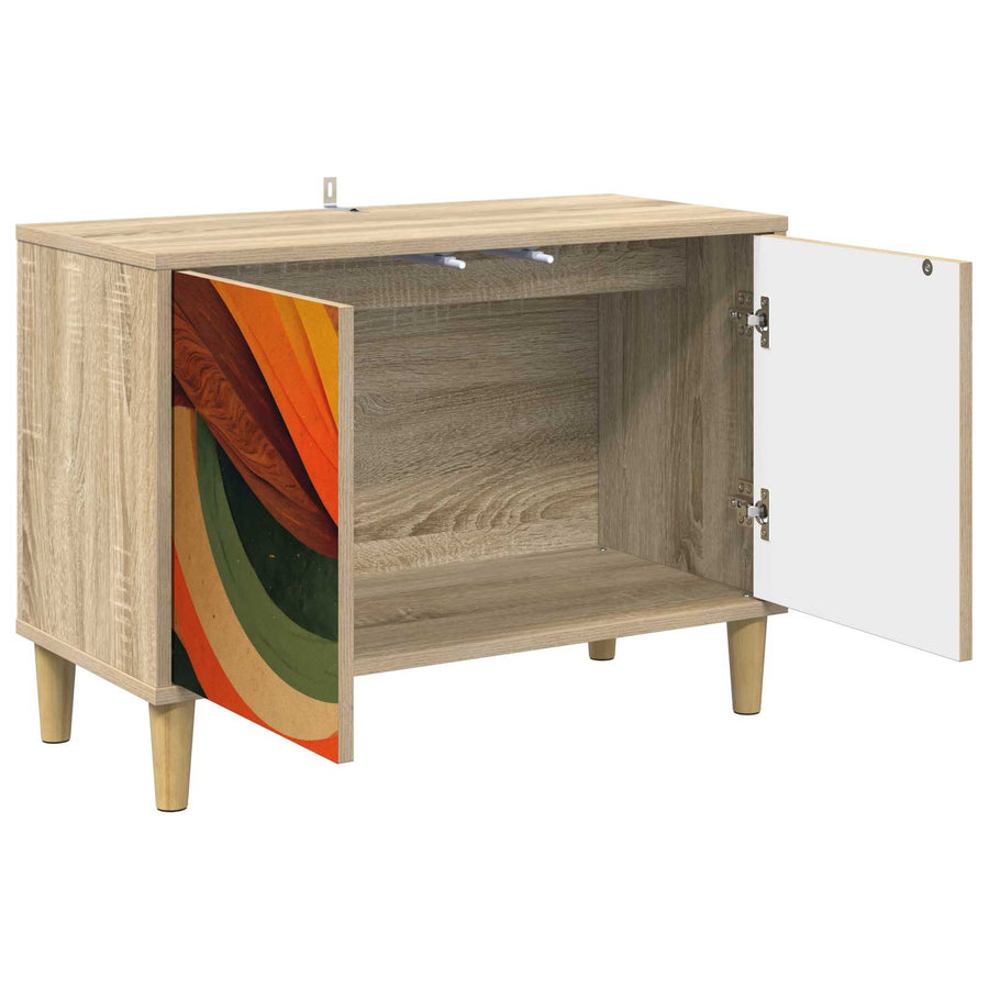 Tv-meubel BONN 69 x 33 x 50 cm Sonoma Bewerkt hout