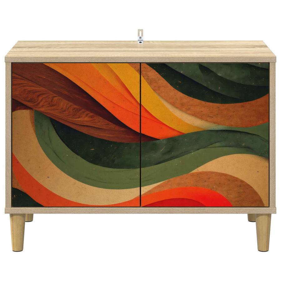 Tv-meubel BONN 69 x 33 x 50 cm Sonoma Bewerkt hout
