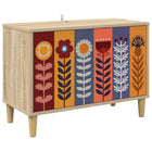 Tv-meubel ESSEN 69 x 33 x 50 cm Sonoma Bewerkt hout