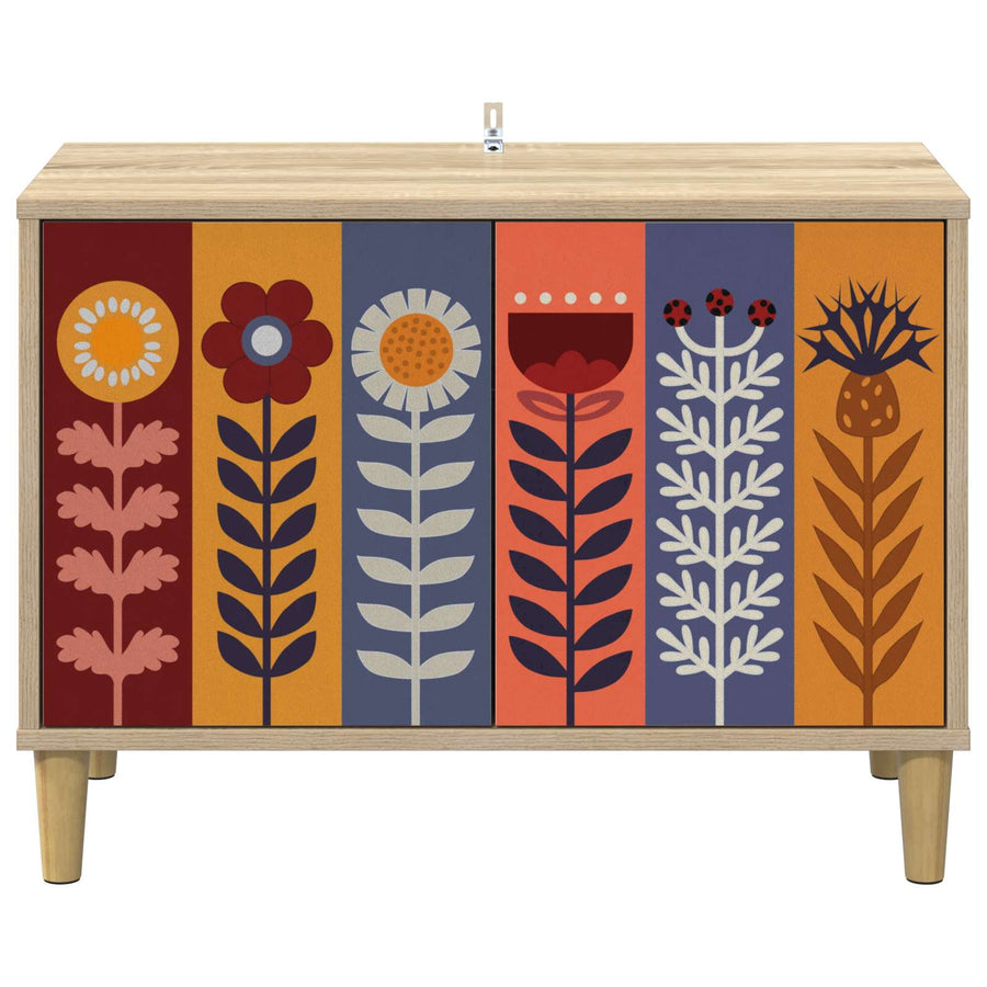 Tv-meubel ESSEN 69 x 33 x 50 cm Sonoma Bewerkt hout