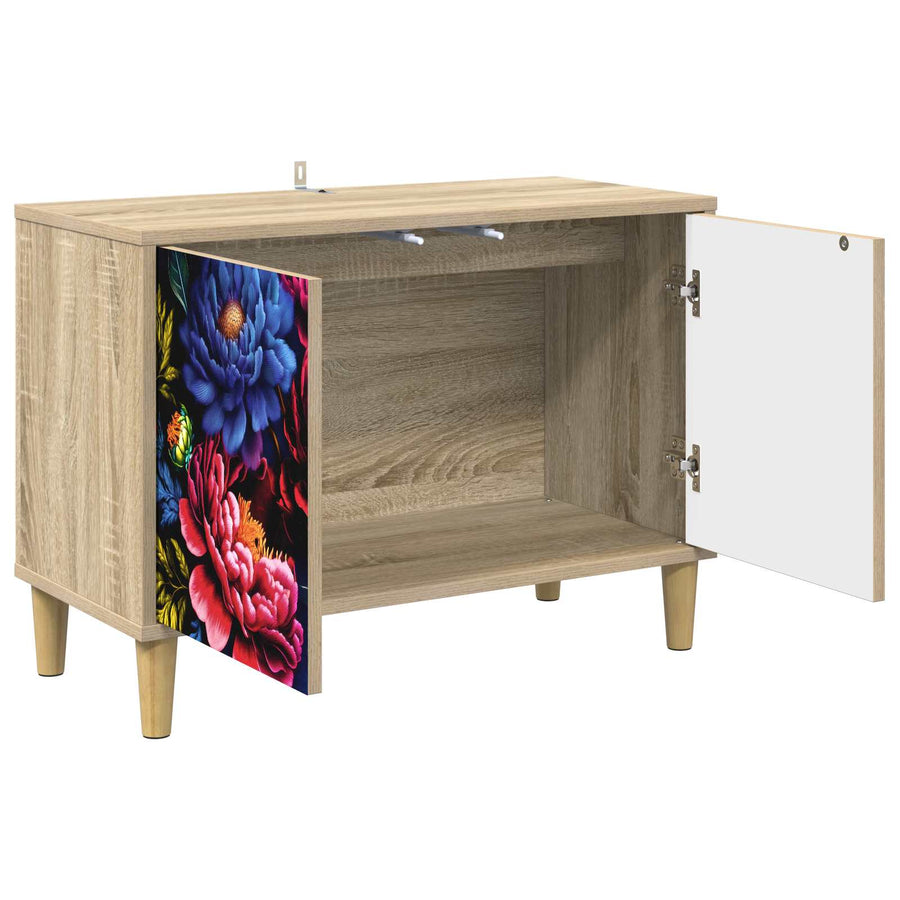 Tv-meubel KIEL 69 x 33 x 50 cm Sonoma Bewerkt hout