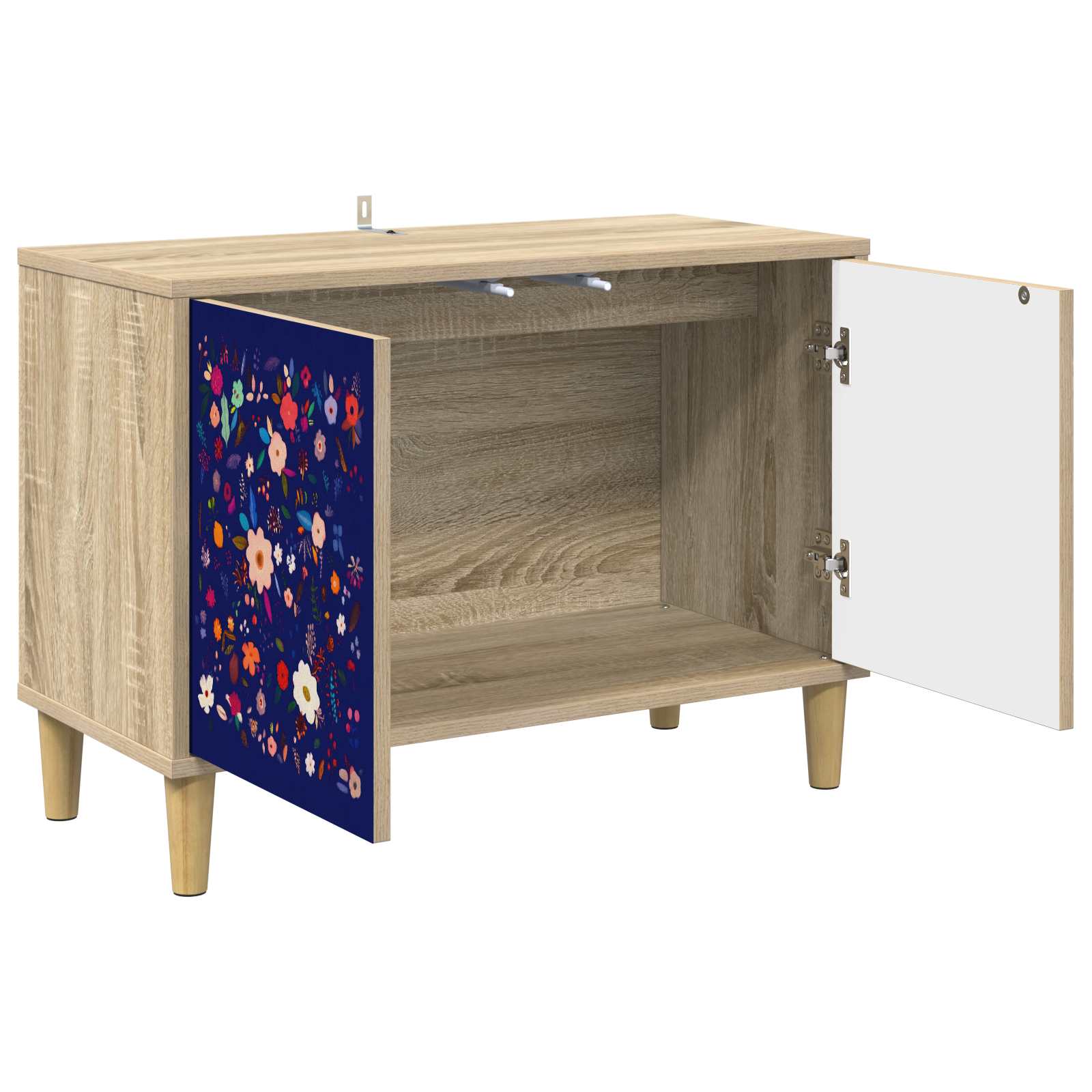 Tv-meubel MAINZ 69 x 33 x 50 cm Sonoma Bewerkt hout
