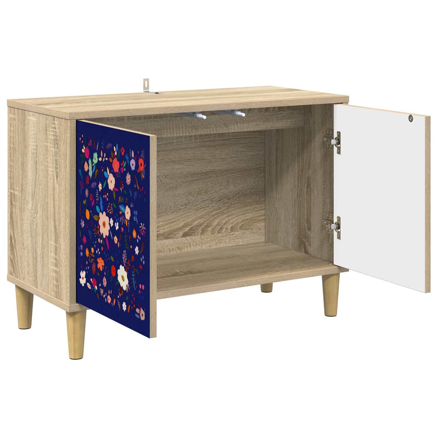 Tv-meubel MAINZ 69 x 33 x 50 cm Sonoma Bewerkt hout