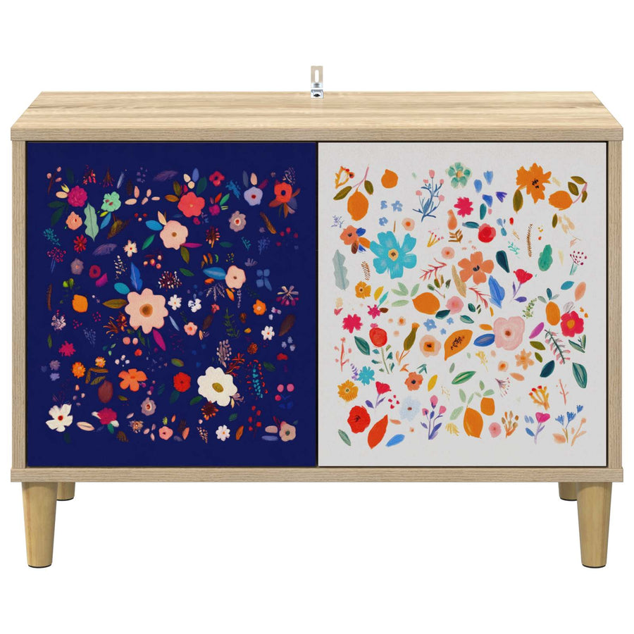 Tv-meubel MAINZ 69 x 33 x 50 cm Sonoma Bewerkt hout
