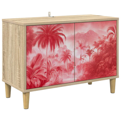 Tv-meubel AACHEN 69 x 33 x 50 cm Sonoma Bewerkt hout