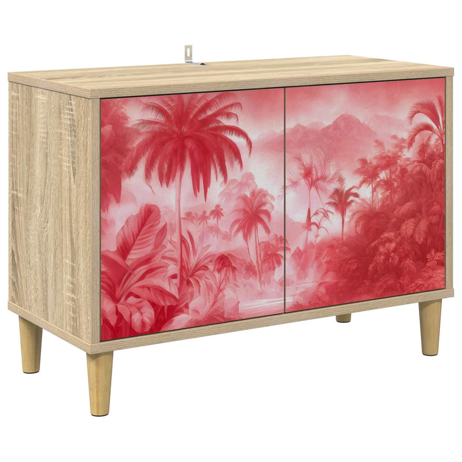 Tv-meubel AACHEN 69 x 33 x 50 cm Sonoma Bewerkt hout