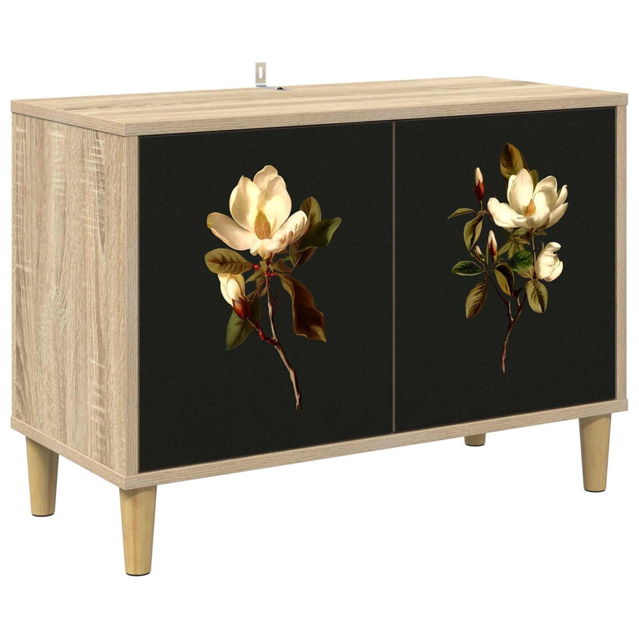 Tv-meubel BREMEN 69 x 33 x 50 cm Sonoma Bewerkt hout