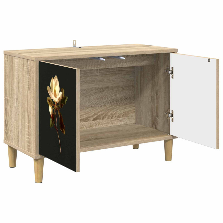 Tv-meubel BREMEN 69 x 33 x 50 cm Sonoma Bewerkt hout
