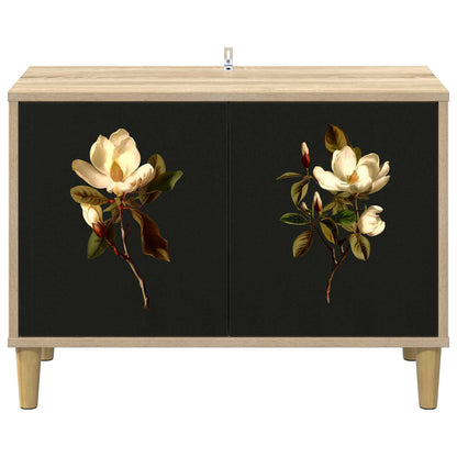 Tv-meubel BREMEN 69 x 33 x 50 cm Sonoma Bewerkt hout