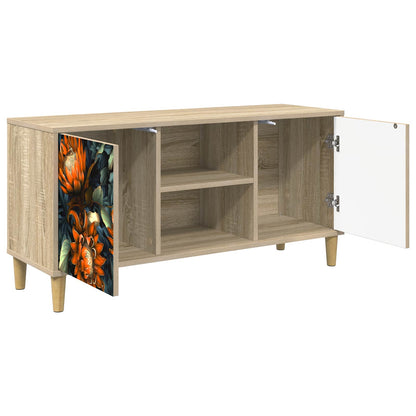 Tv-meubel LOCHEM 102 x 33 x 50 cm Sonoma Bewerkt hout