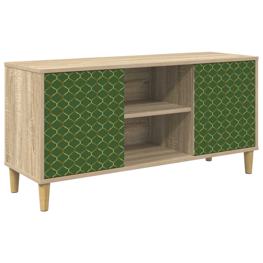 Tv-meubel GELEEN 102 x 33 x 50 cm Sonoma Bewerkt hout