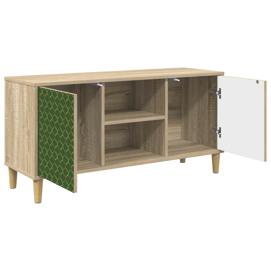 Tv-meubel GELEEN 102 x 33 x 50 cm Sonoma Bewerkt hout
