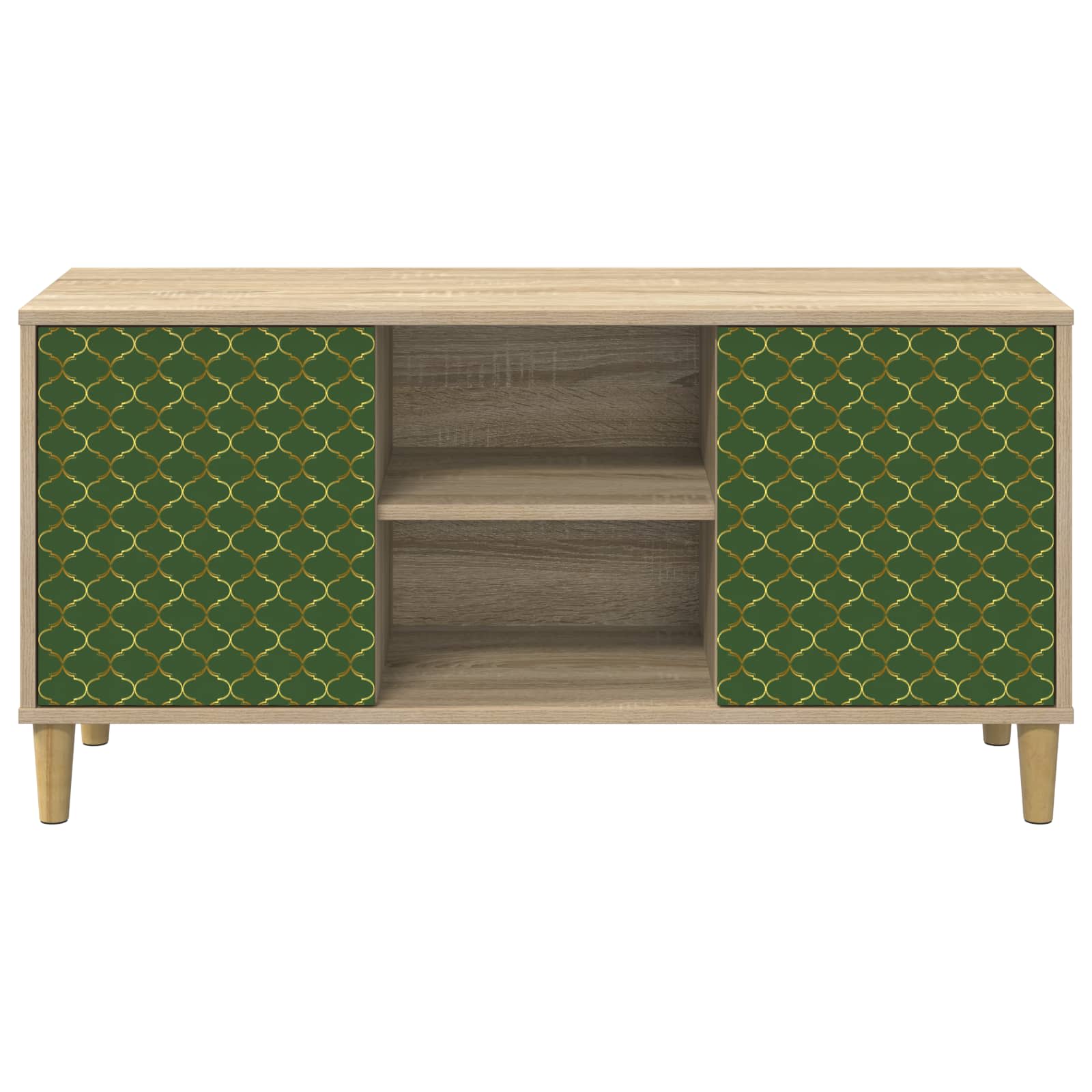 Tv-meubel GELEEN 102 x 33 x 50 cm Sonoma Bewerkt hout