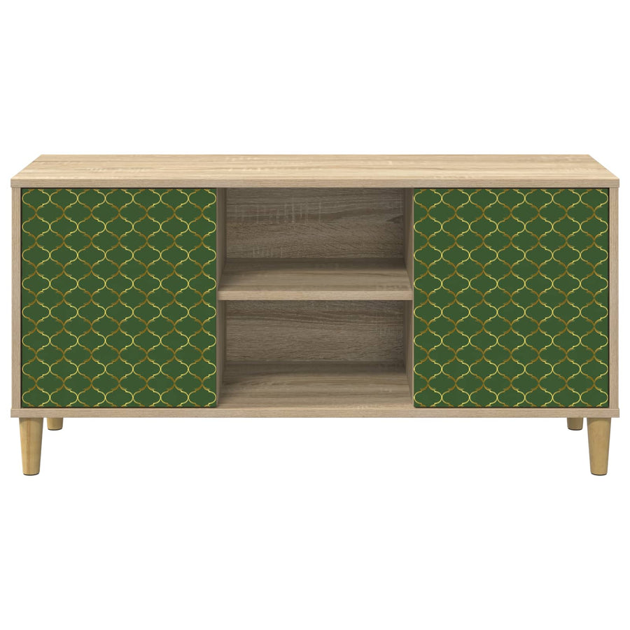 Tv-meubel GELEEN 102 x 33 x 50 cm Sonoma Bewerkt hout
