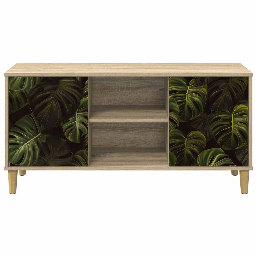 Tv-meubel ELBURG 102 x 33 x 50 cm Sonoma Bewerkt hout