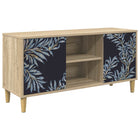 Tv-meubel DOKKUM 102 x 33 x 50 cm Sonoma Bewerkt hout
