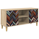 Tv-meubel OMMEN 102 x 33 x 50 cm Sonoma Bewerkt hout