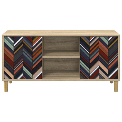 Tv-meubel OMMEN 102 x 33 x 50 cm Sonoma Bewerkt hout