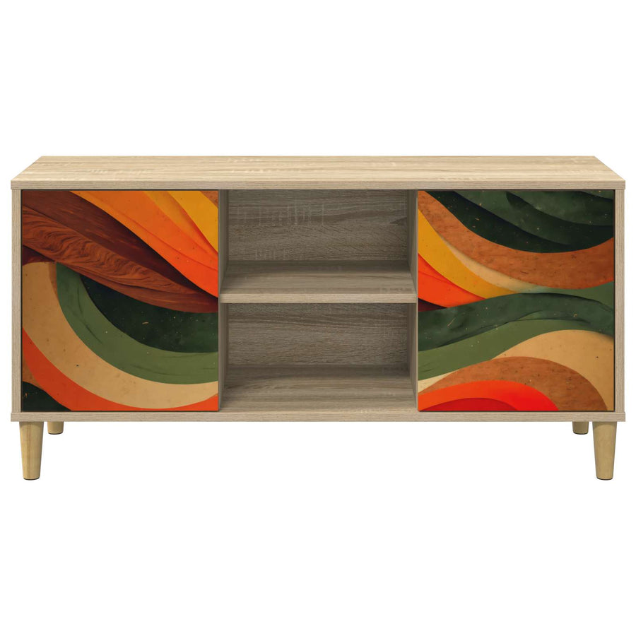 Tv-meubel BONN 102 x 33 x 50 cm Sonoma Bewerkt hout