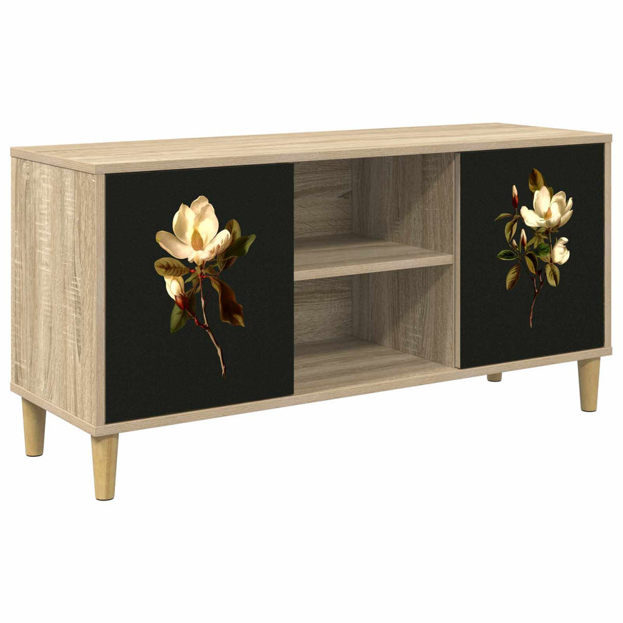 Tv-meubel BREMEN 102 x 33 x 50 cm Sonoma Bewerkt hout