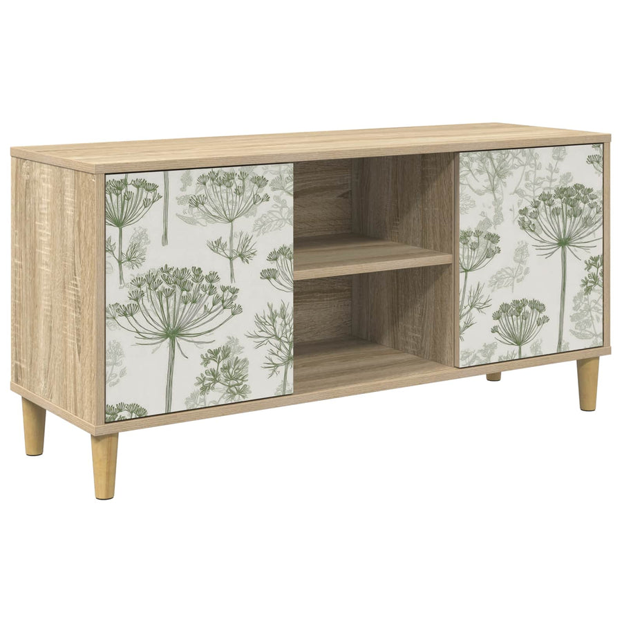 Tv-meubel GOTHA 102 x 33 x 50 cm Sonoma Bewerkt hout