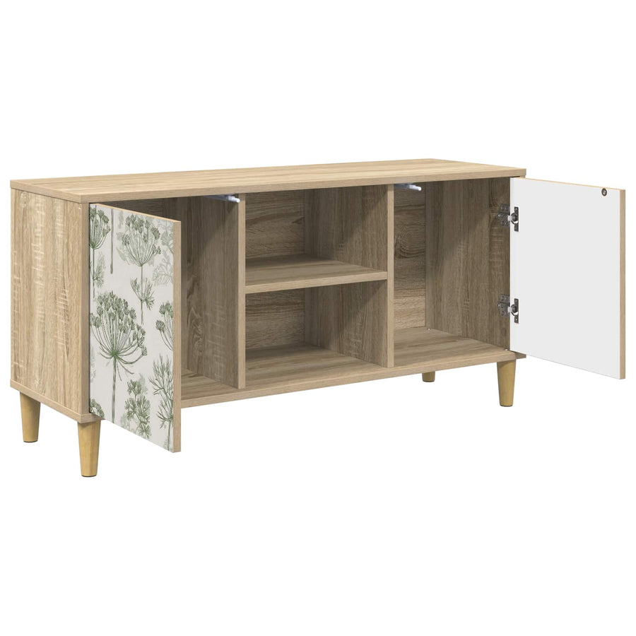 Tv-meubel GOTHA 102 x 33 x 50 cm Sonoma Bewerkt hout
