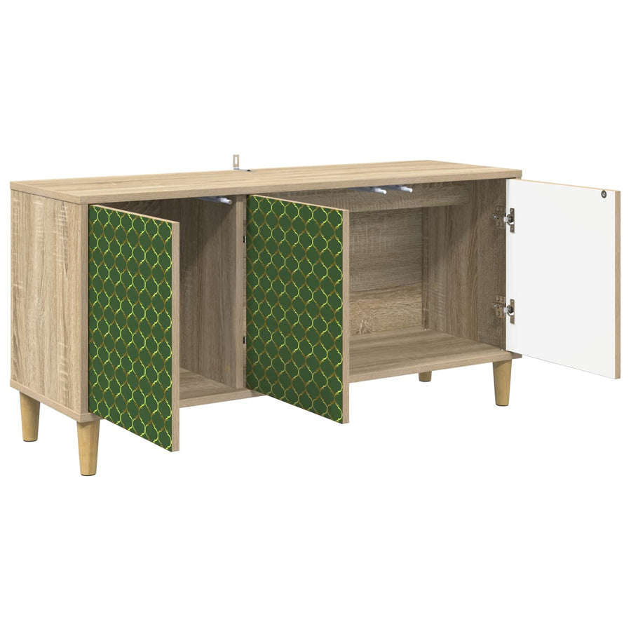 Tv-meubel GELEEN 102 x 33 x 50 cm Sonoma Bewerkt hout