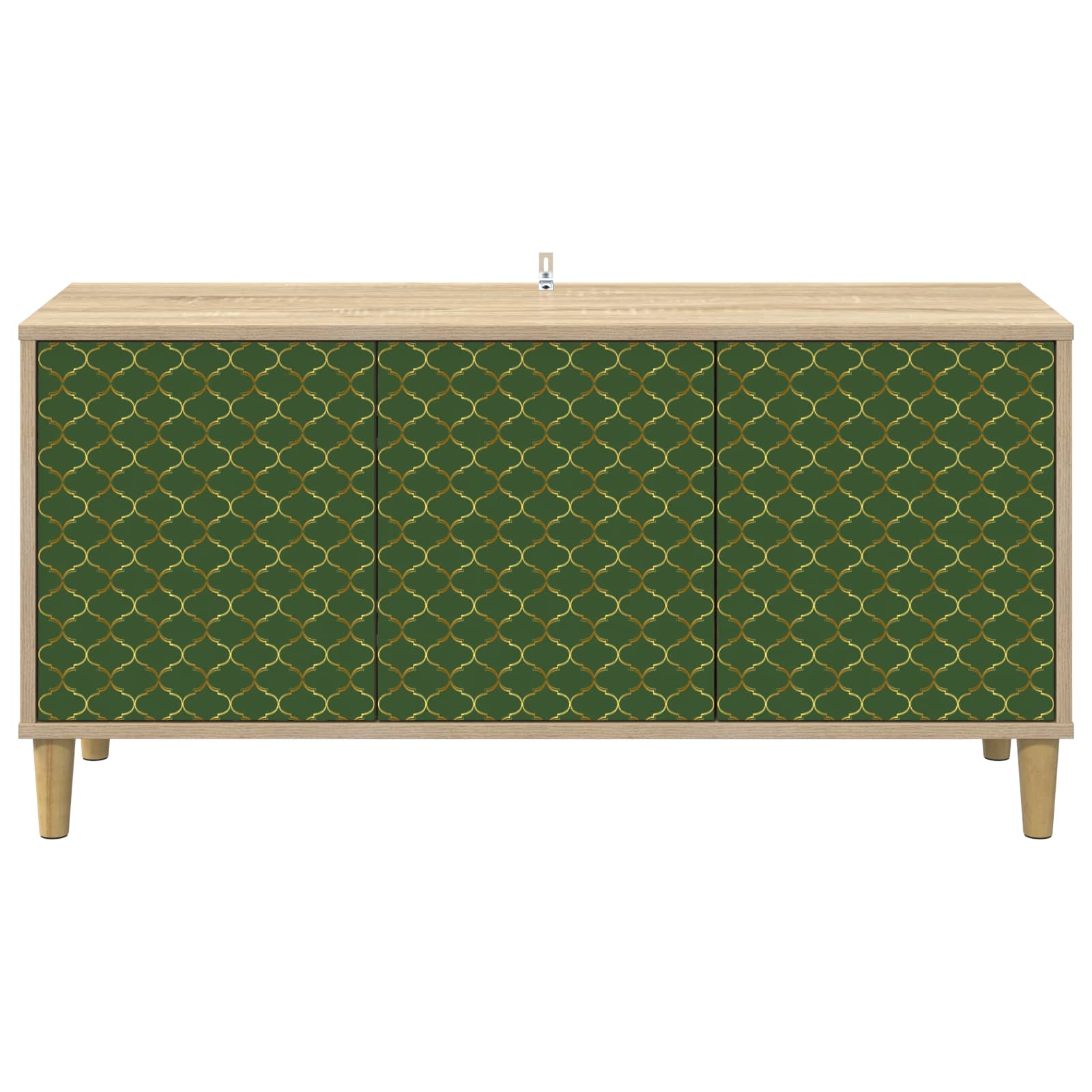 Tv-meubel GELEEN 102 x 33 x 50 cm Sonoma Bewerkt hout