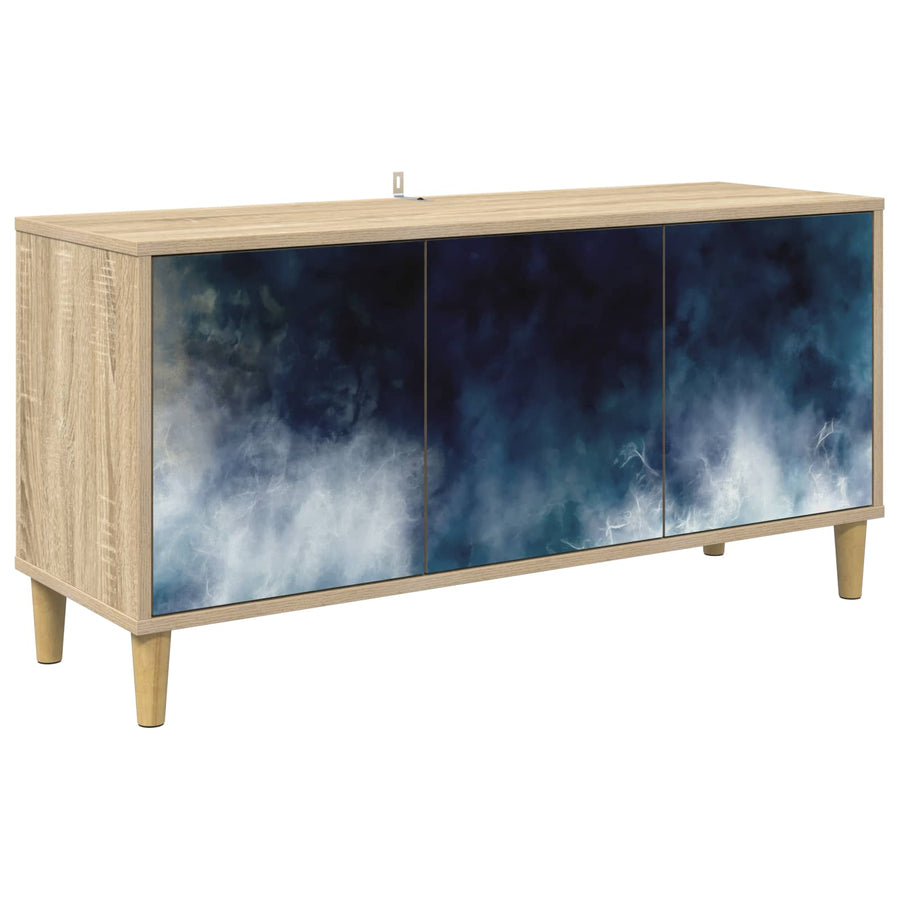 Tv-meubel RAALTE 102 x 33 x 50 cm Sonoma Bewerkt hout