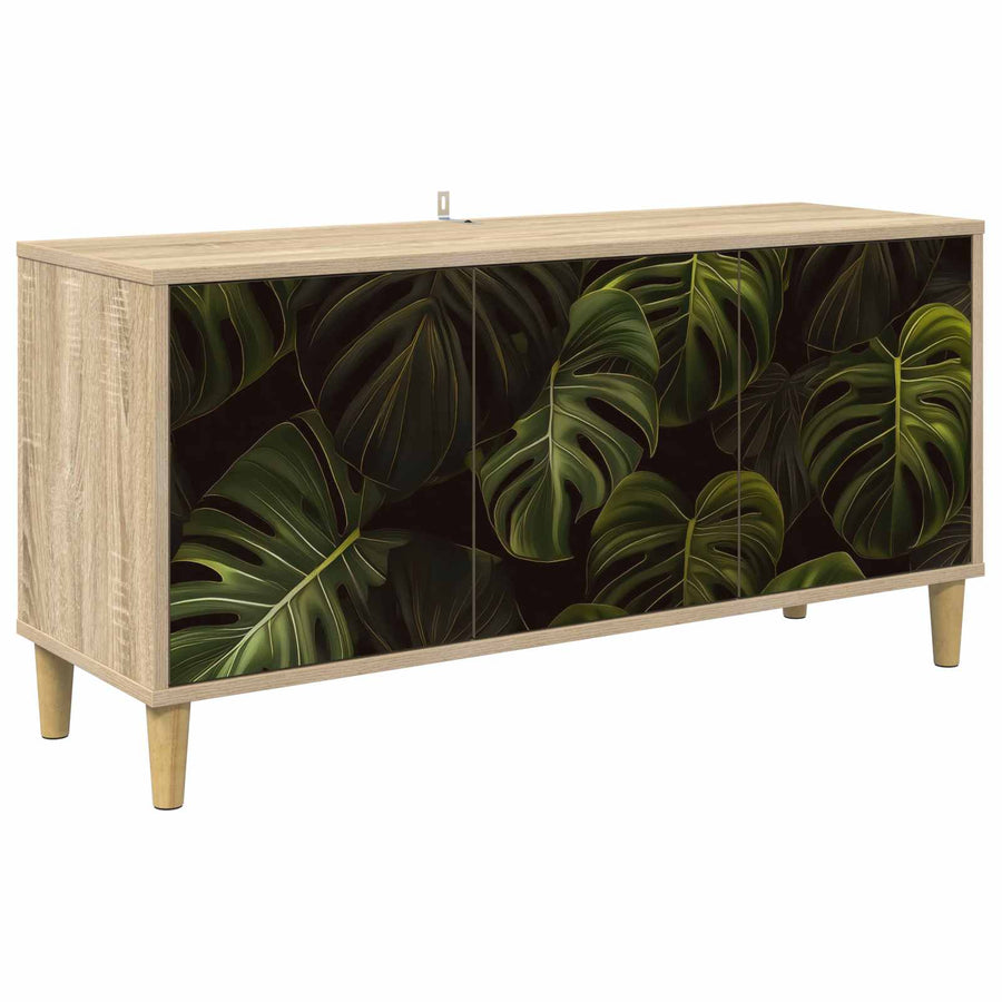 Tv-meubel ELBURG 102 x 33 x 50 cm Sonoma Bewerkt hout