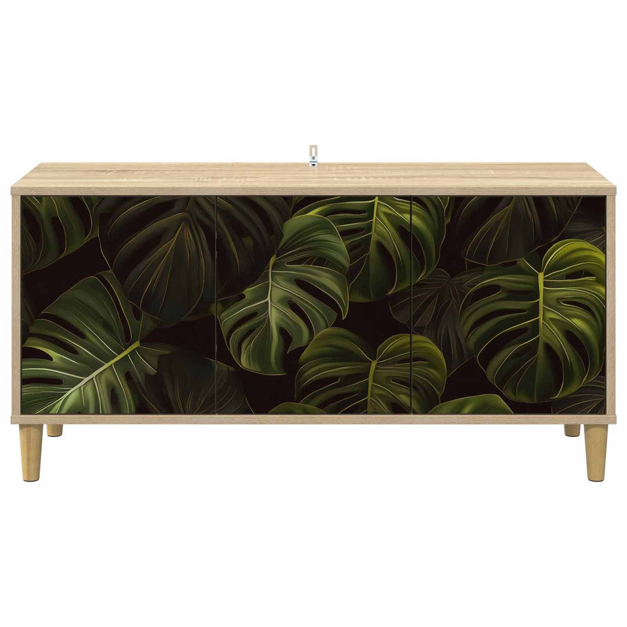 Tv-meubel ELBURG 102 x 33 x 50 cm Sonoma Bewerkt hout