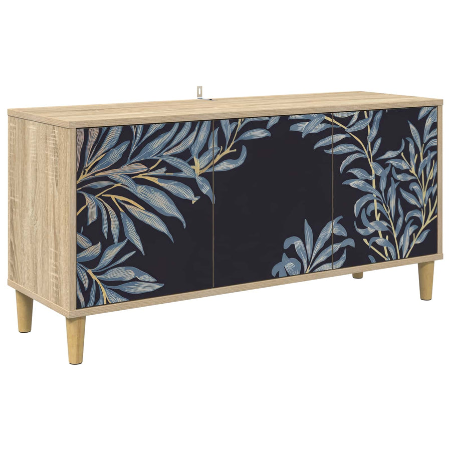 Tv-meubel DOKKUM 102 x 33 x 50 cm Sonoma Bewerkt hout