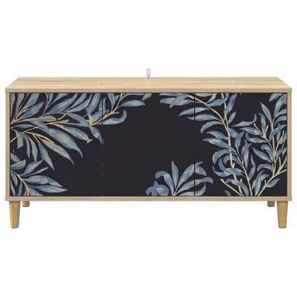 Tv-meubel DOKKUM 102 x 33 x 50 cm Sonoma Bewerkt hout