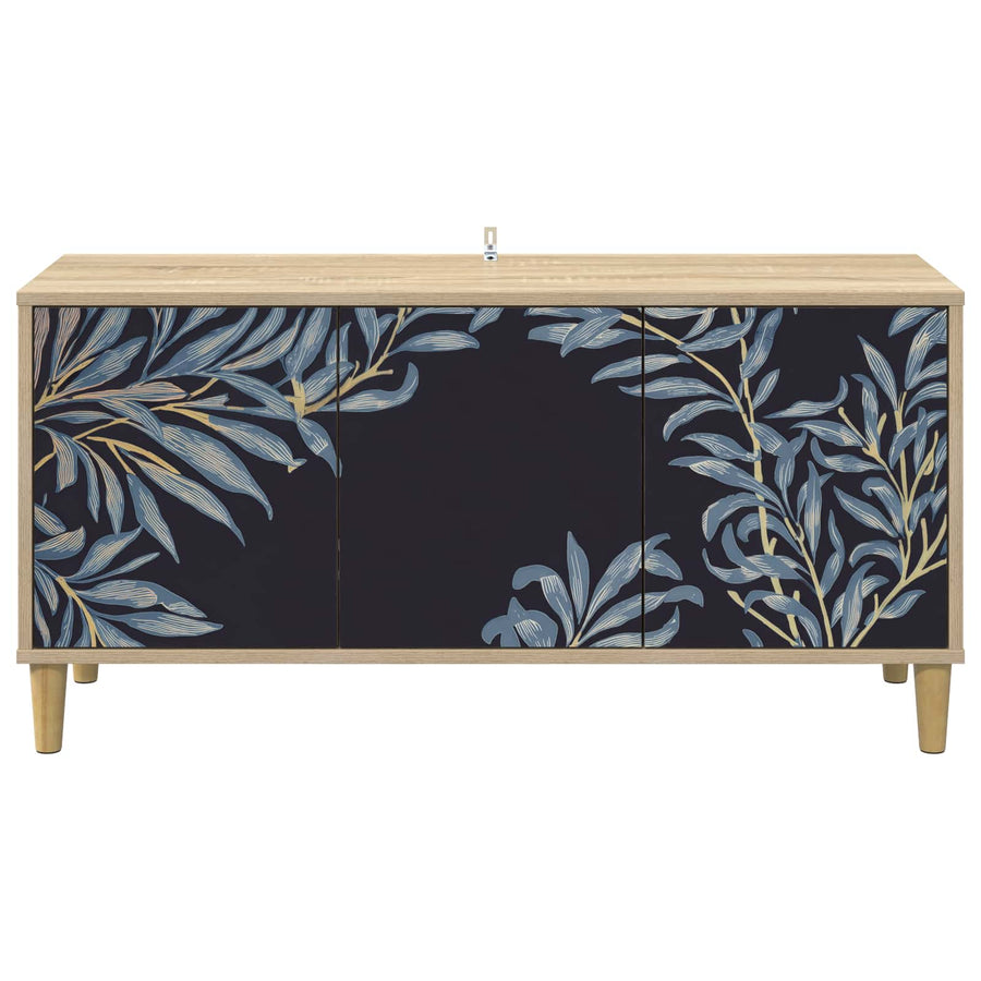Tv-meubel DOKKUM 102 x 33 x 50 cm Sonoma Bewerkt hout