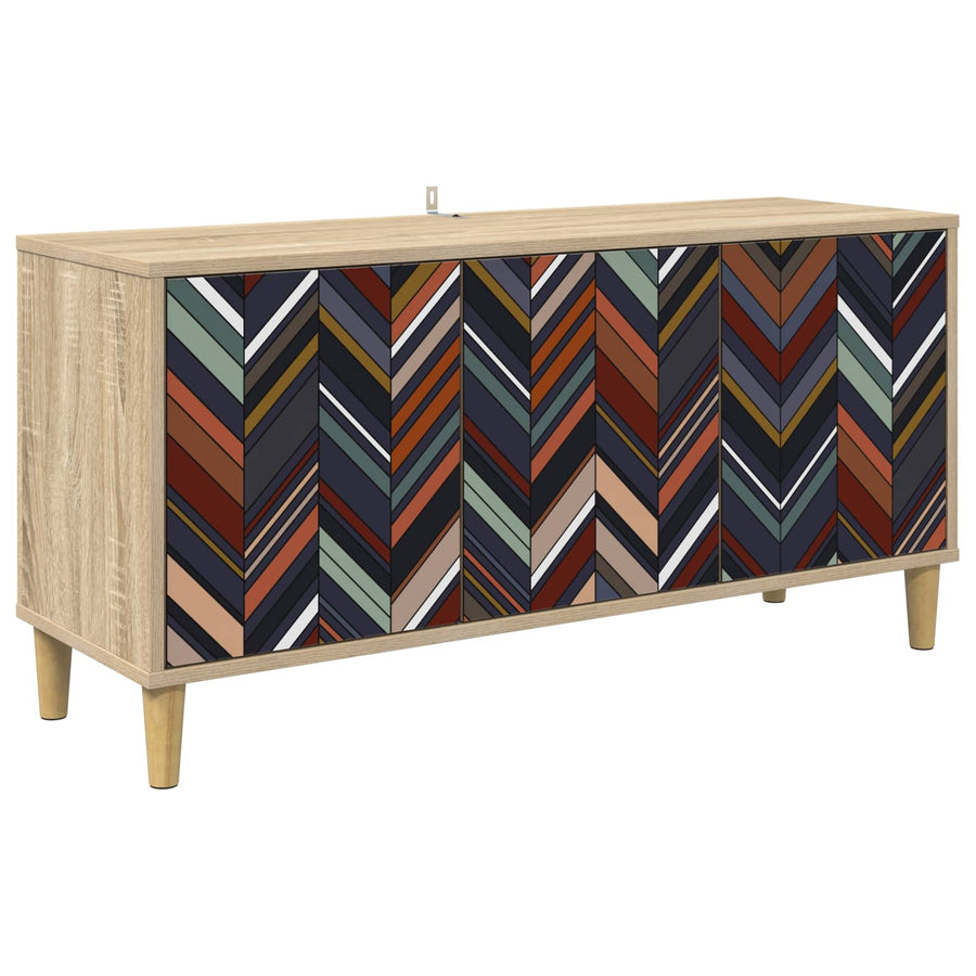 Tv-meubel OMMEN 102 x 33 x 50 cm Sonoma Bewerkt hout