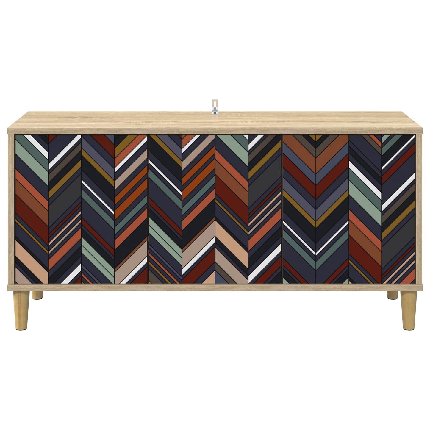 Tv-meubel OMMEN 102 x 33 x 50 cm Sonoma Bewerkt hout