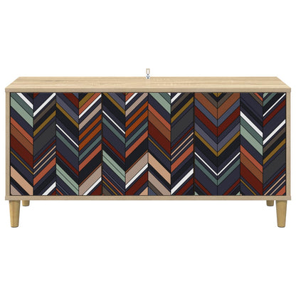 Tv-meubel OMMEN 102 x 33 x 50 cm Sonoma Bewerkt hout