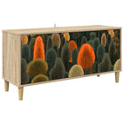 Tv-meubel ZAANDAM 102 x 33 x 50 cm Sonoma Bewerkt hout