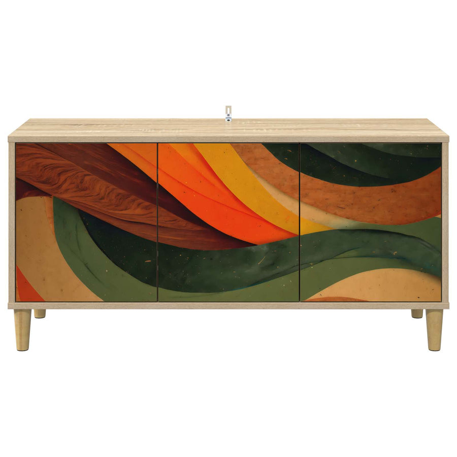 Tv-meubel BONN 102 x 33 x 50 cm Sonoma Bewerkt hout