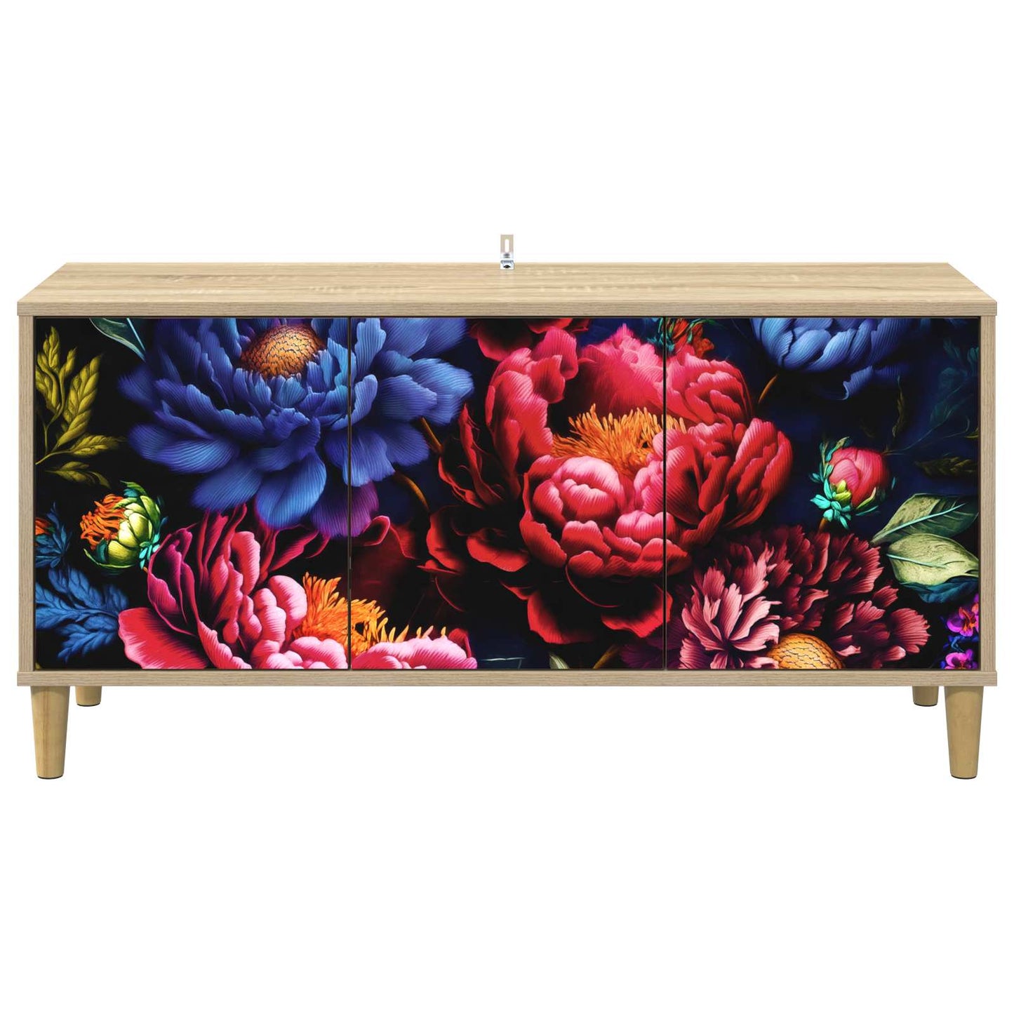 Tv-meubel KIEL 102 x 33 x 50 cm Sonoma Bewerkt hout