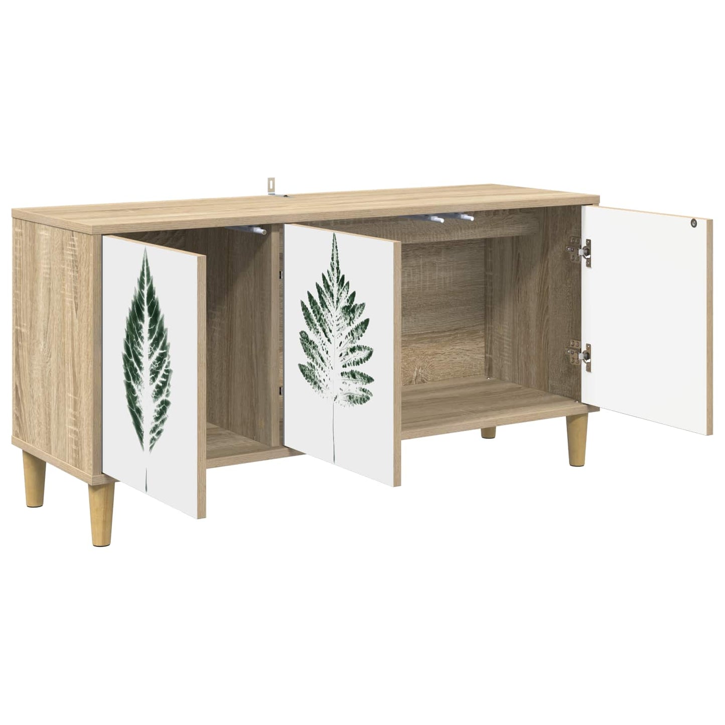 Tv-meubel HANAU 102 x 33 x 50 cm Sonoma Bewerkt hout
