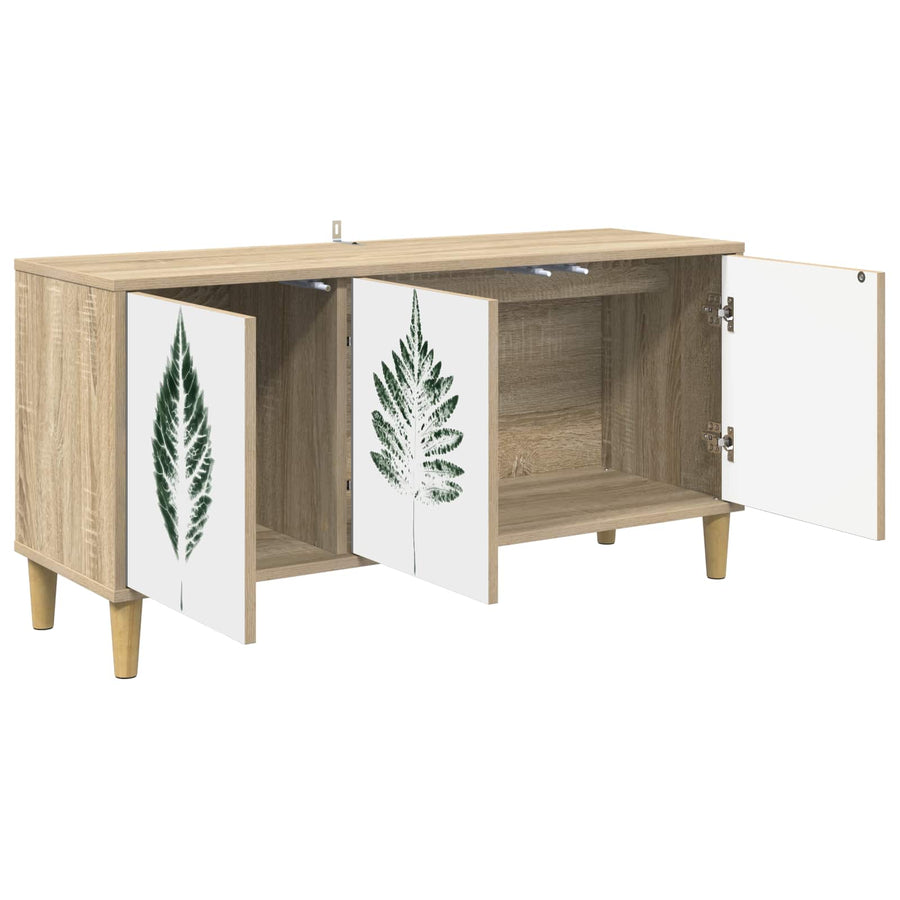 Tv-meubel HANAU 102 x 33 x 50 cm Sonoma Bewerkt hout