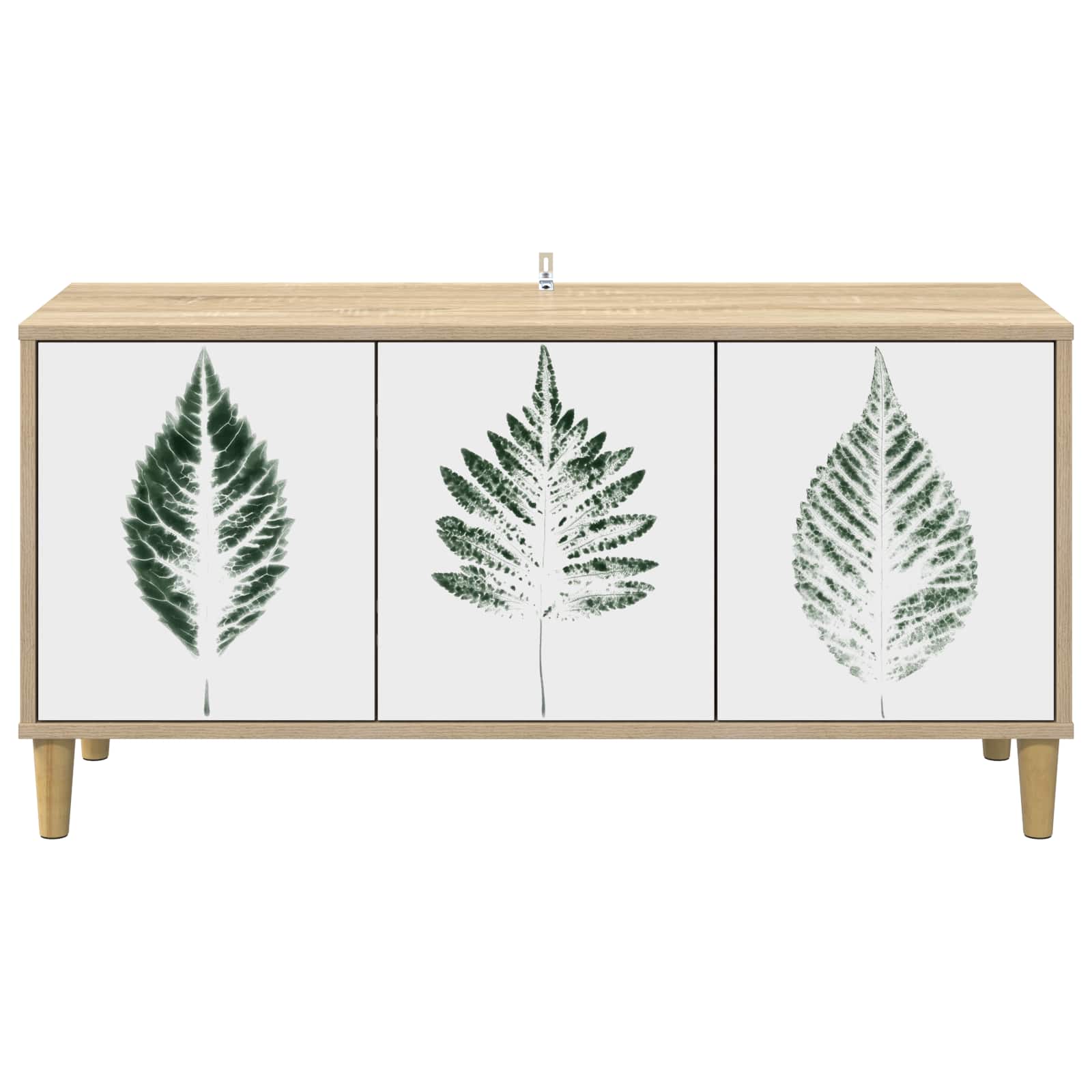 Tv-meubel HANAU 102 x 33 x 50 cm Sonoma Bewerkt hout