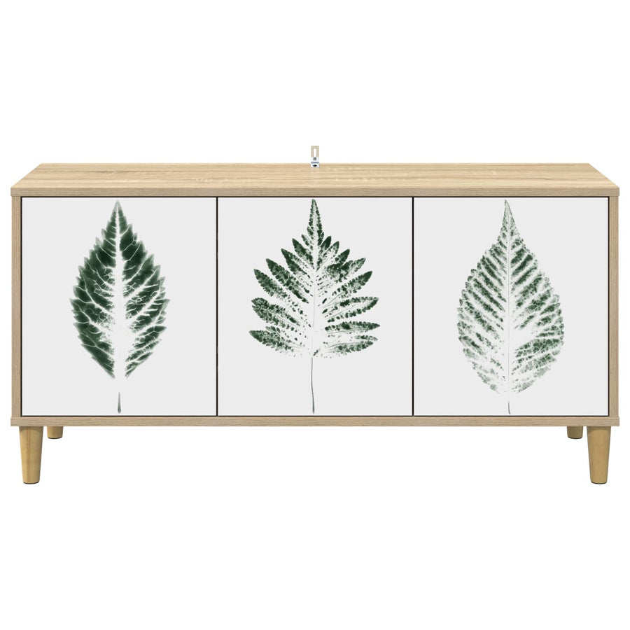 Tv-meubel HANAU 102 x 33 x 50 cm Sonoma Bewerkt hout