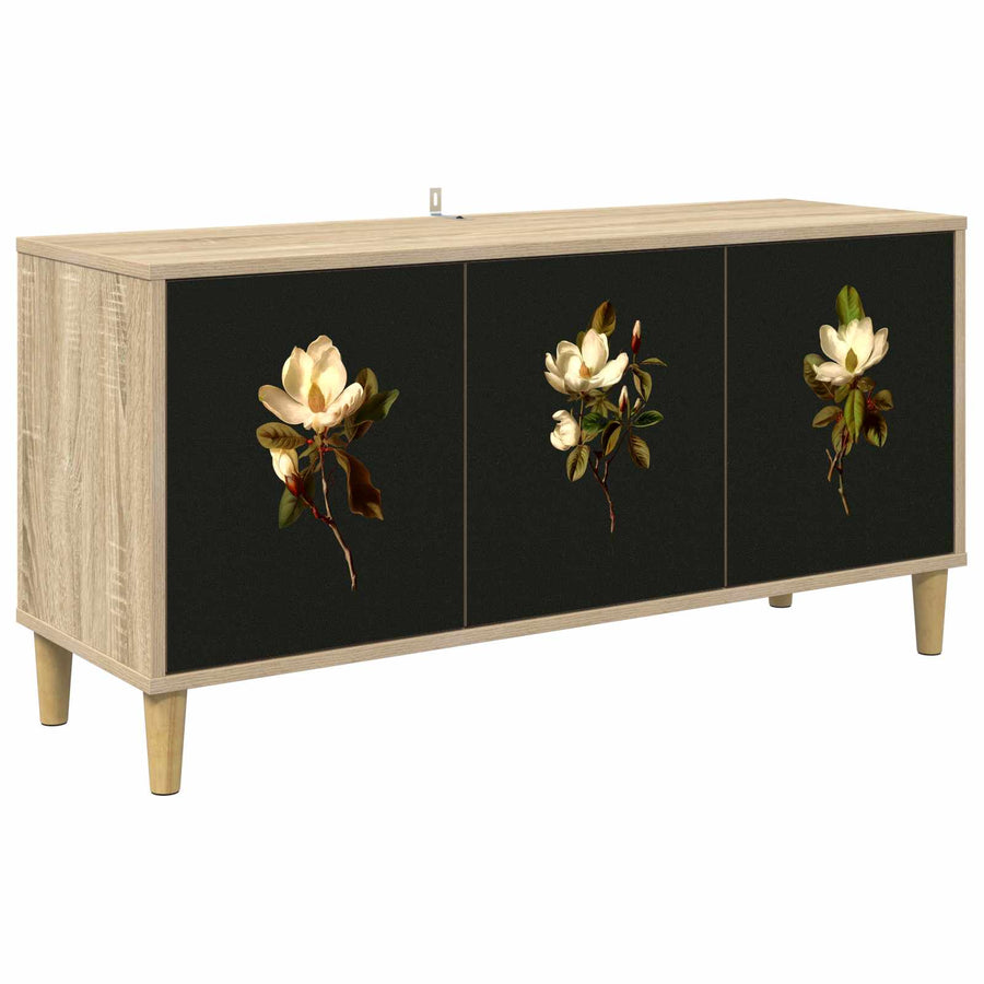 Tv-meubel BREMEN 102 x 33 x 50 cm Sonoma Bewerkt hout