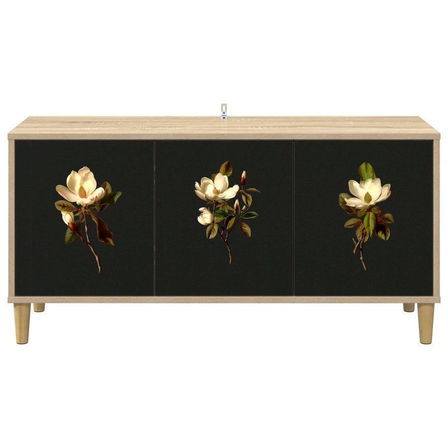 Tv-meubel BREMEN 102 x 33 x 50 cm Sonoma Bewerkt hout