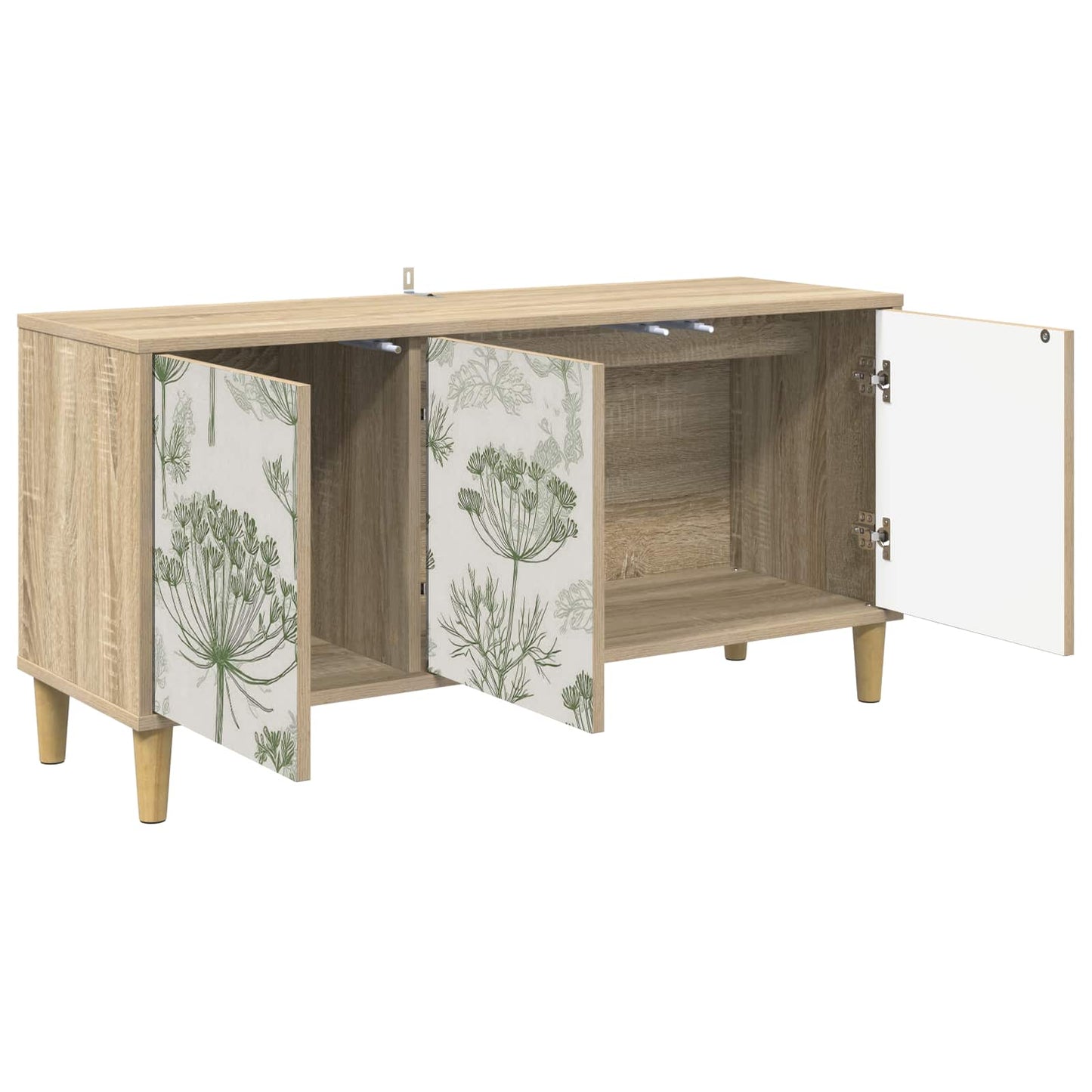 Tv-meubel GOTHA 102 x 33 x 50 cm Sonoma Bewerkt hout