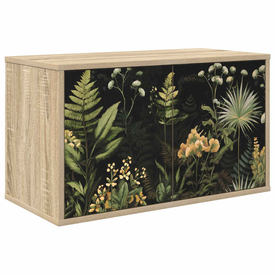 Wandgemonteerd tv-meubel RHENEN 69 x 33 x 40 cm Sonoma Eiken