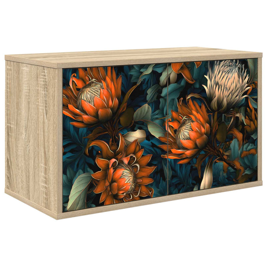 Wandgemonteerd tv-meubel LOCHEM 69 x 33 x 40 cm Sonoma Eiken
